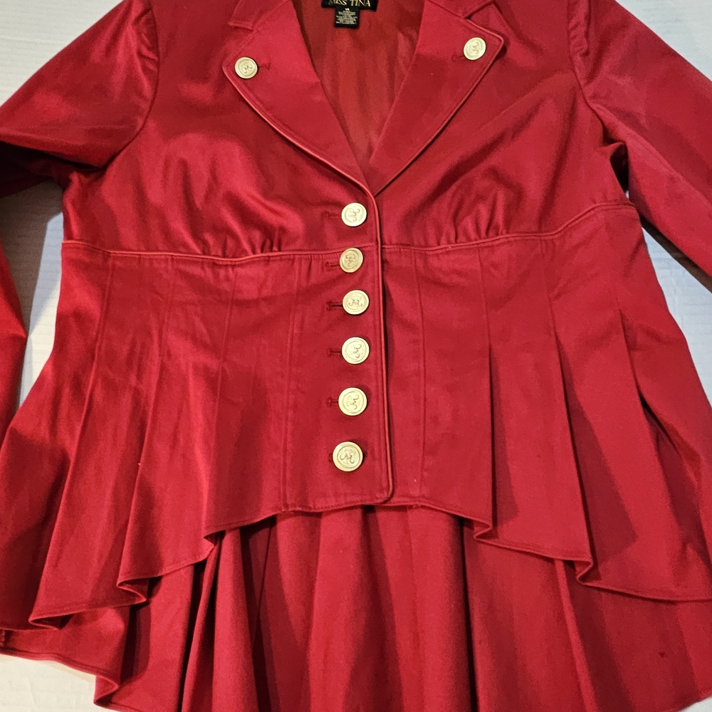 Miss Tina Red Women's Jacket - Picture 7 of 13